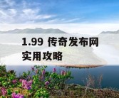 1.99 传奇发布网实用攻略