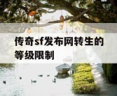 传奇sf发布网转生的等级限制