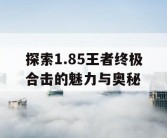 探索1.85王者终极合击的魅力与奥秘