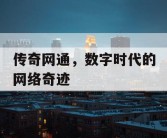 传奇网通，数字时代的网络奇迹