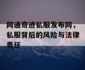 网通奇迹私服发布网，私服背后的风险与法律责任