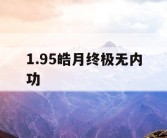 1.95皓月终极无内功