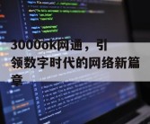 3000ok网通，引领数字时代的网络新篇章