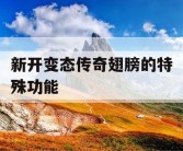 新开变态传奇翅膀的特殊功能