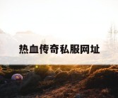 热血传奇私服网址