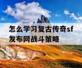 怎么学习复古传奇sf发布网战斗策略
