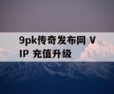 9pk传奇发布网 VIP 充值升级