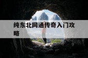 纯东北网通传奇入门攻略