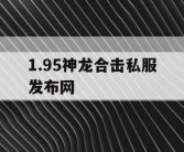 1.95神龙合击私服发布网