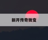 新开传奇微变