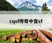 cqsf传奇中变sf