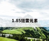 1.85狂雷元素