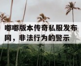 嘟嘟版本传奇私服发布网，非法行为的警示