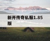 新开传奇私服1.85版