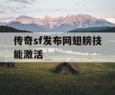 传奇sf发布网翅膀技能激活