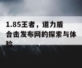 1.85王者，道力盾合击发布网的探索与体验