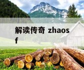 解读传奇 zhaosf