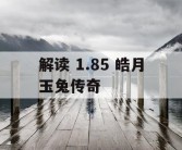 解读 1.85 皓月玉兔传奇