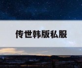 传世韩版私服