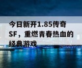 今日新开1.85传奇SF，重燃青春热血的经典游戏