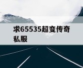 求65535超变传奇私服
