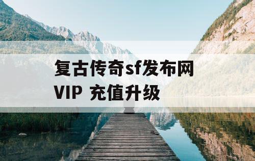 复古传奇sf发布网 VIP 充值升级